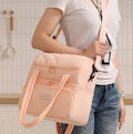 Fashion Double Layer Insulated Lunch Bag