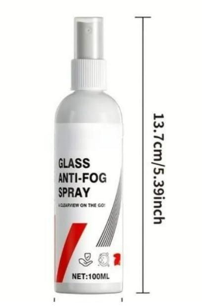 Glass Anti Fog Spray 100ml (Pack of 2)